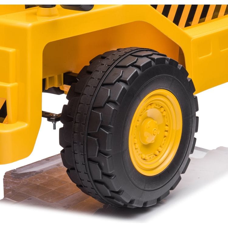12V CAT Dump Truck 1-Seater Ride On - Yellow - Image 5