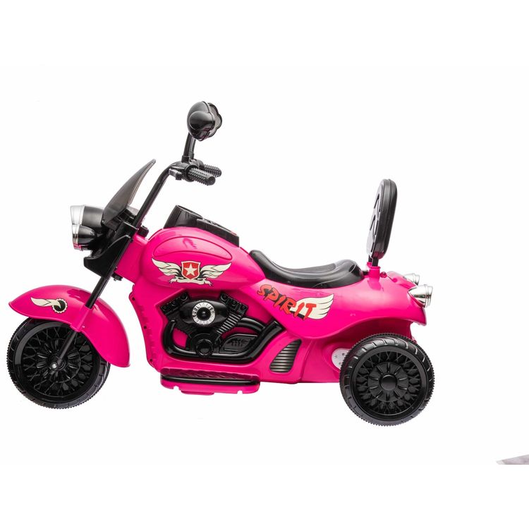12V Kids Cruiser 1-Seater Motorcycle - Pink - Image 2