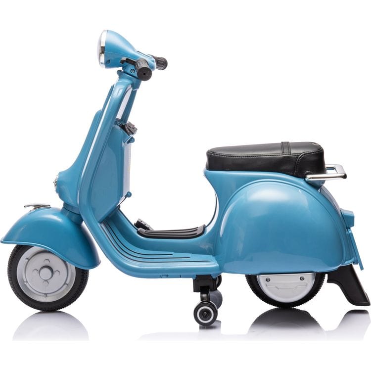 12V Vespa Electric Ride-On Scooter - Blue - Image 2