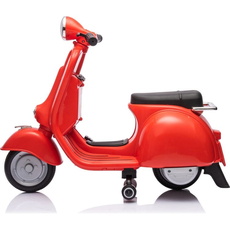 12V Vespa Electric Ride-On Scooter - Red - Image 2