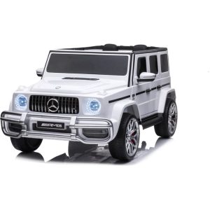 24V 4x4 Mercedes Benz G63 AMG 2 Seater Ride On Car - White