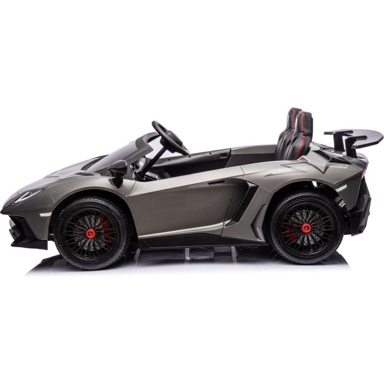 24V Lamborghini Aventador 2 Seater Ride on Car for Kids - Grey - Image 3