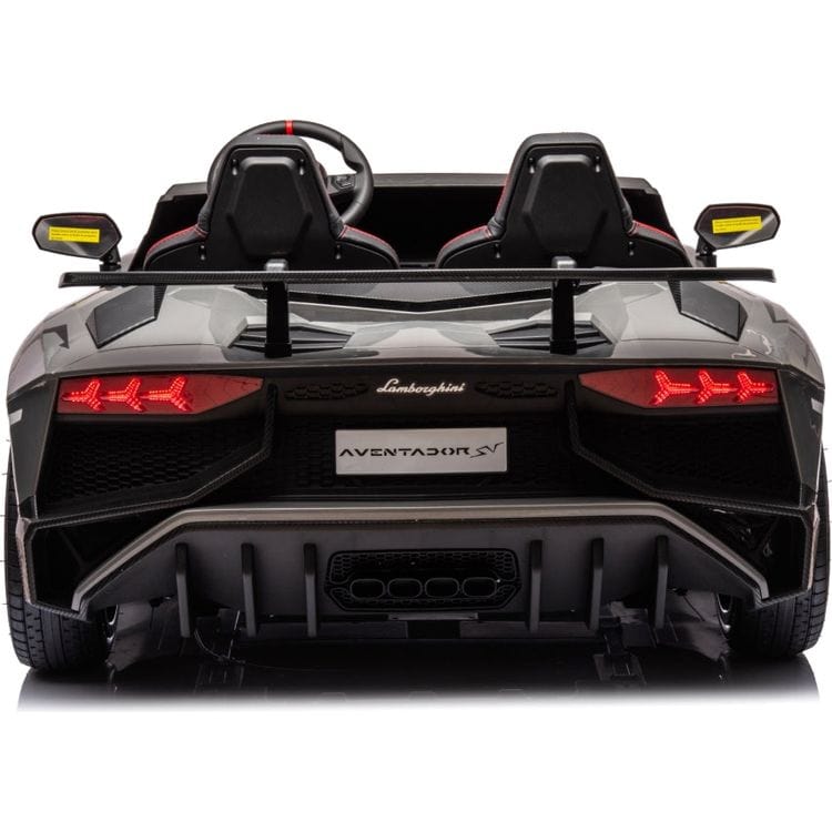 24V Lamborghini Aventador 2 Seater Ride on Car for Kids - Grey - Image 4