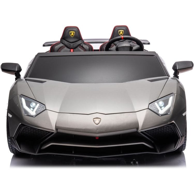 24V Lamborghini Aventador 2 Seater Ride on Car for Kids - Grey - Image 5