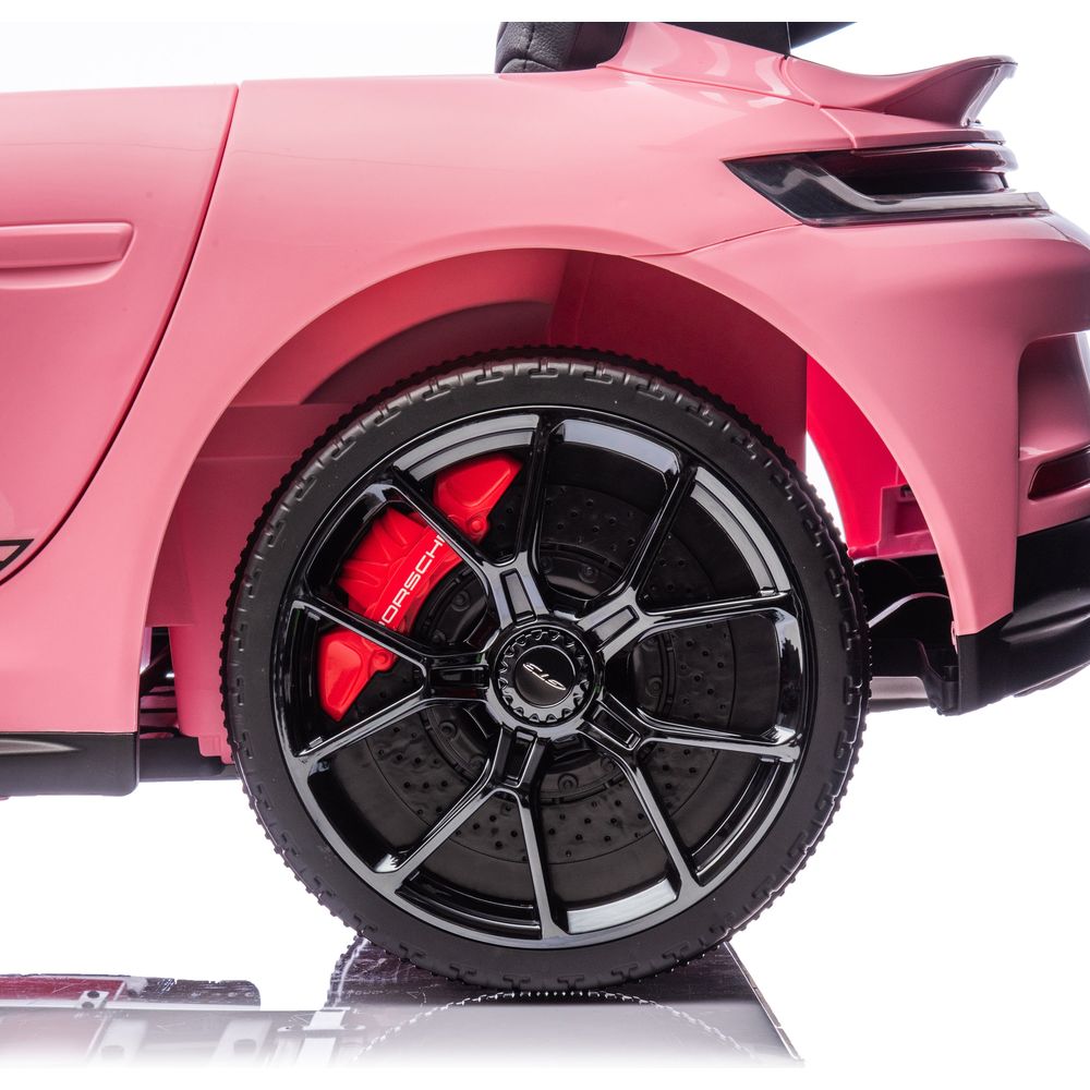 24V Porsche 911 GT3 2-Seater Kids Ride-On Car with Remote Control - Pink - Image 3