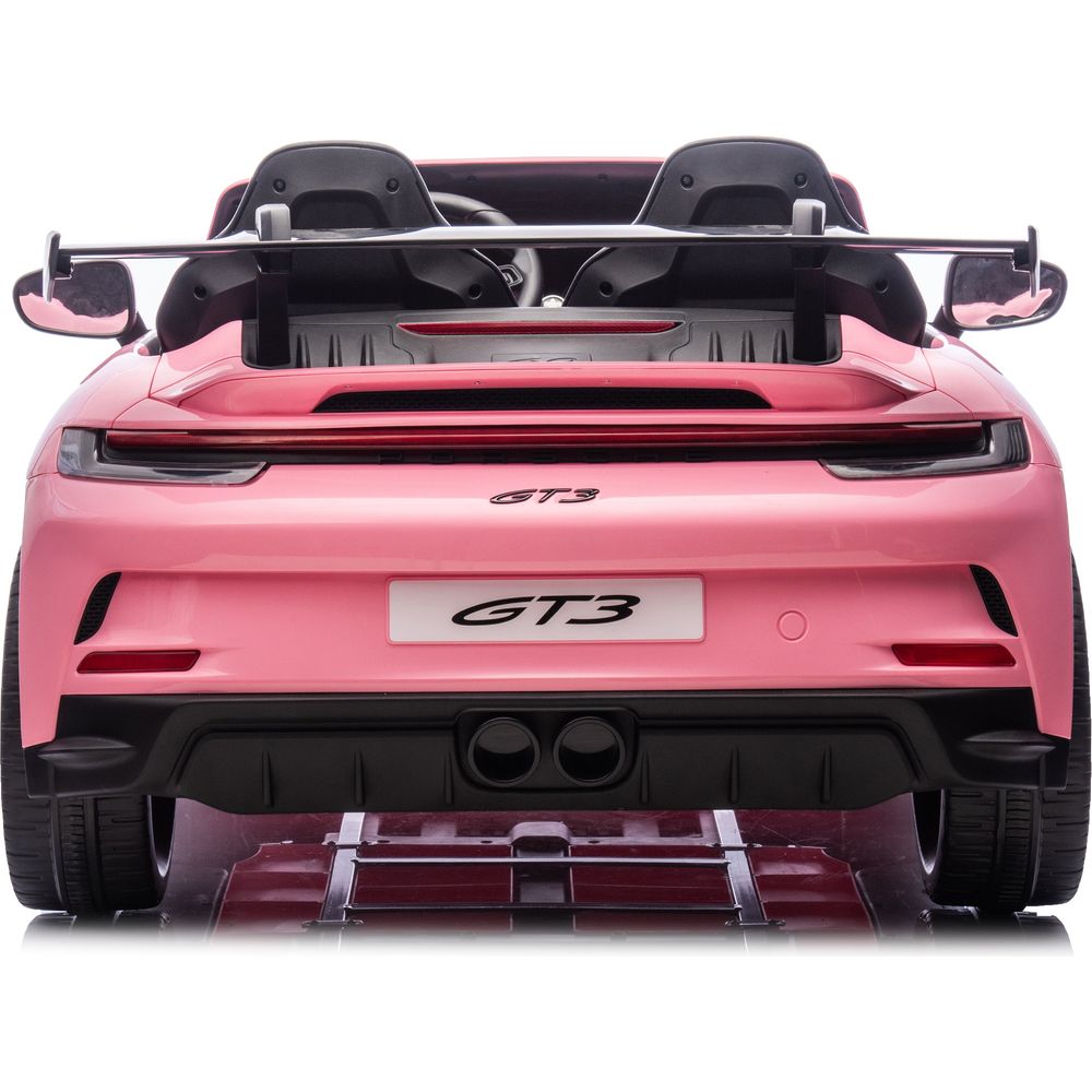 24V Porsche 911 GT3 2-Seater Kids Ride-On Car with Remote Control - Pink - Image 7