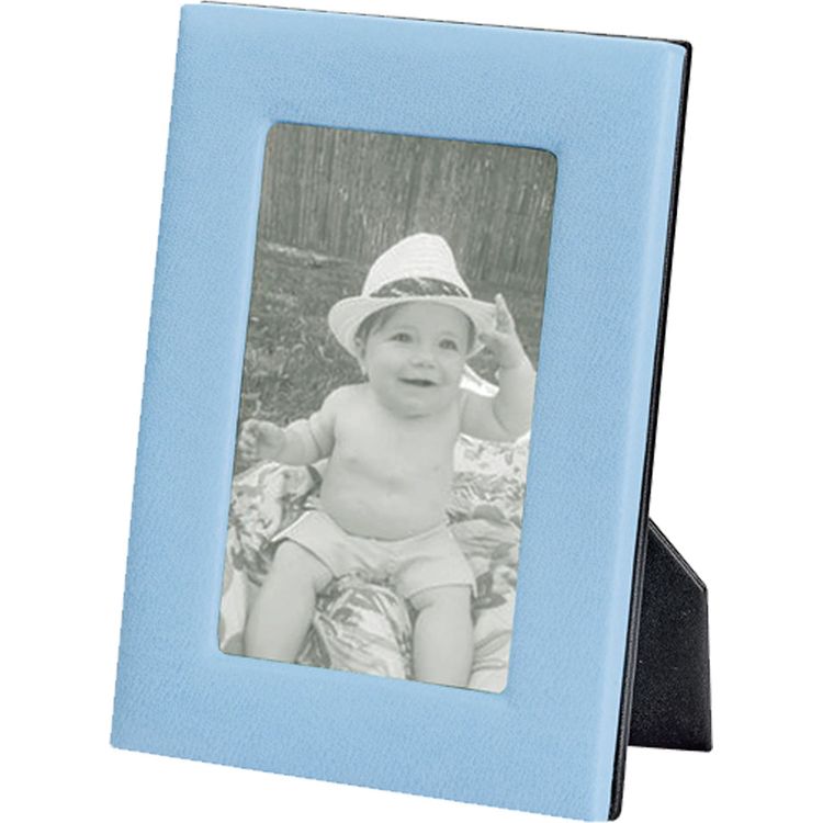 4 x 6 Leather Studio Frame - Light Blue - Image 2