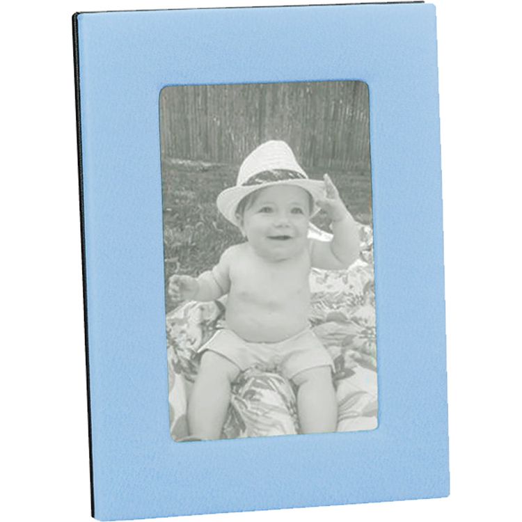 4 x 6 Leather Studio Frame - Light Blue - Image 3