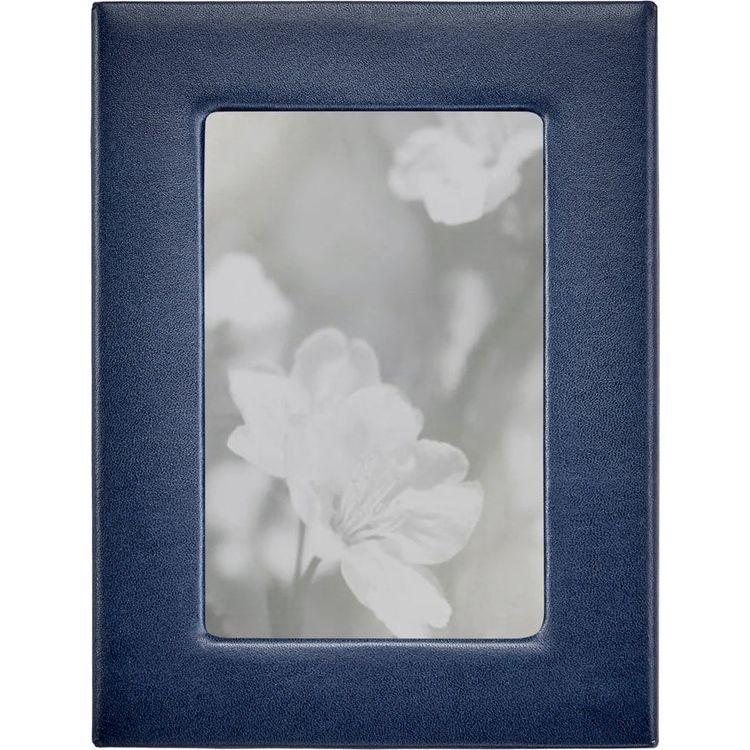 4 x 6 Leather Studio Frame - Navy Blue