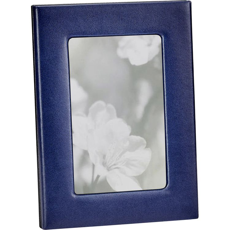 4 x 6 Leather Studio Frame - Navy Blue - Image 2