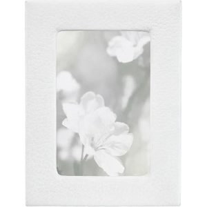 4 x 6 Leather Studio Frame - White