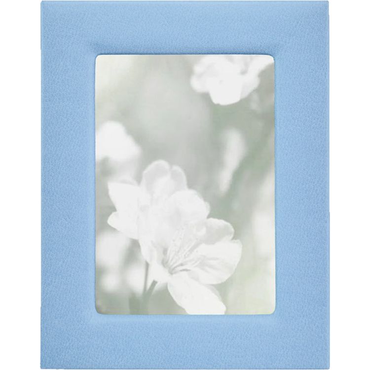 5 x 7 Leather Studio Frame - Light Blue