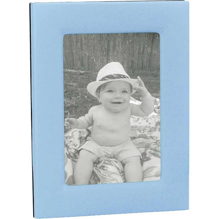 5 x 7 Leather Studio Frame - Light Blue - Image 3