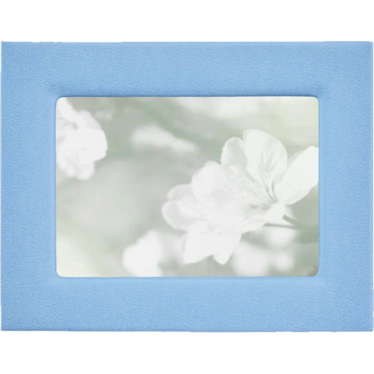 5 x 7 Leather Studio Frame - Light Blue - Image 4
