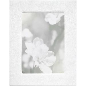 5 x 7 Leather Studio Frame - White
