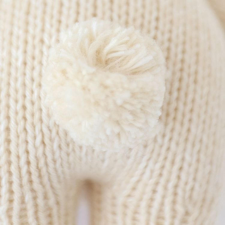 7 Baby Bunny (Oatmeal) Hand-Knit Doll - Image 3