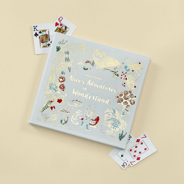 Alice's Adventures in Wonderland Book in Ice Bonded Leather - Image 2