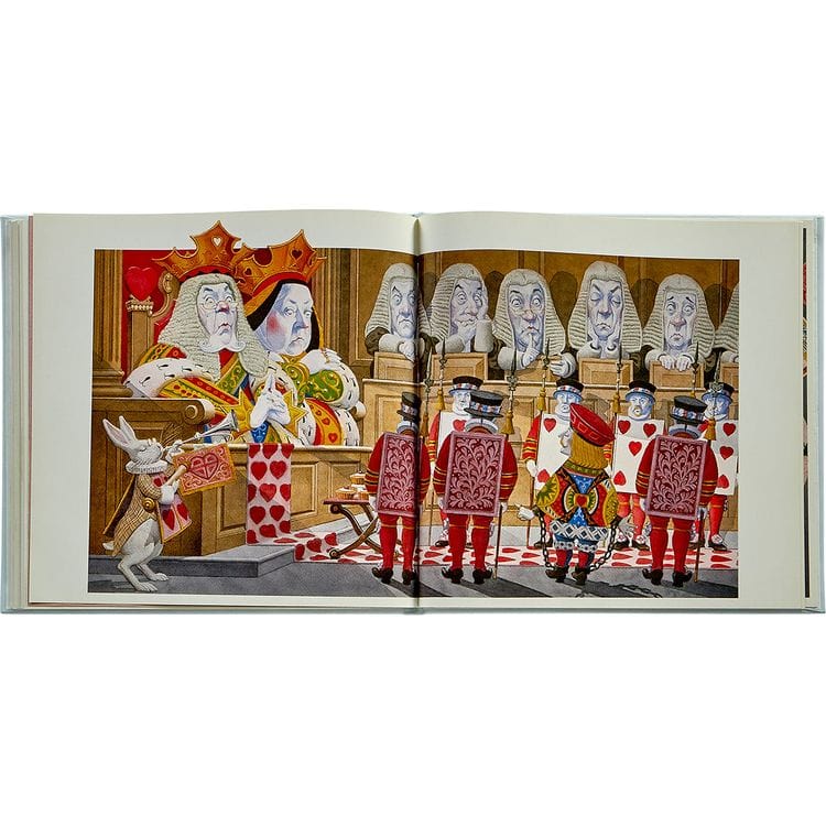 Alice's Adventures in Wonderland Book in Ice Bonded Leather - Image 4