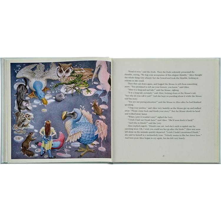 Alice's Adventures in Wonderland Book in Ice Bonded Leather - Image 5