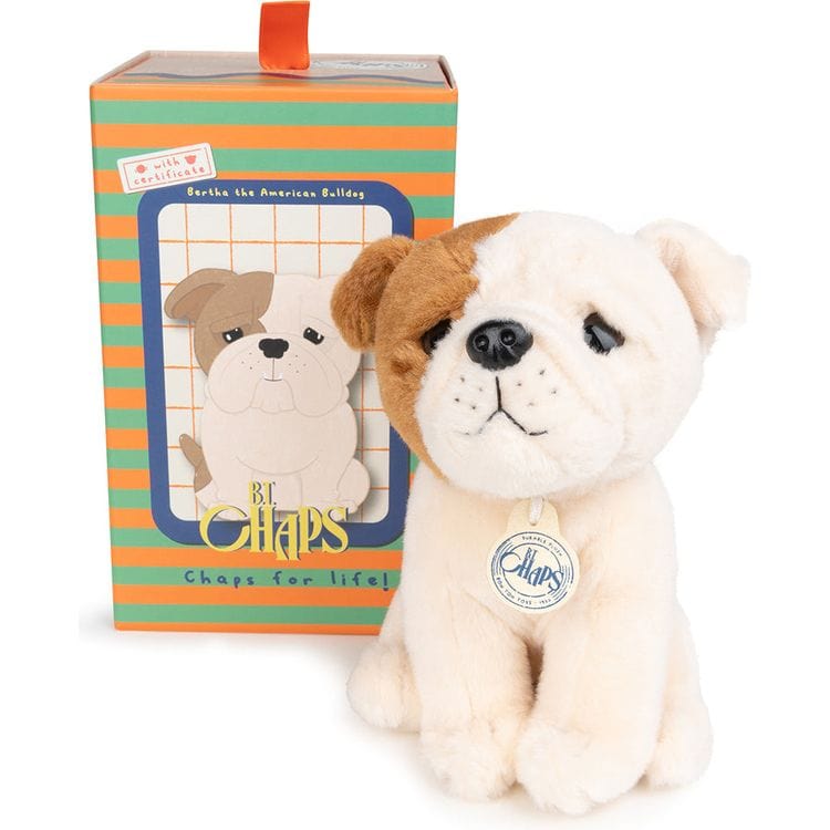 BT Chaps Bertha the American Bulldog Plush in Giftbox - 6.5