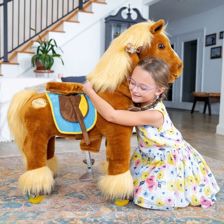 Brown Model X Ride-On Horse - 3-4 Years - Image 2