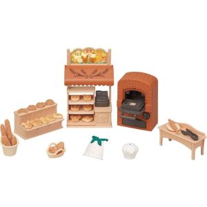 Calico Critters Bakery Shop Starter Set. Dollhouse Playset with Furniture and Accessories