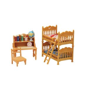 Calico Critters Children's Bedroom Set. Dollhouse Furniture and Accessories