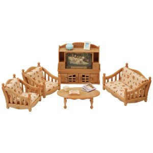 Calico Critters Comfy Living Room Set. Dollhouse Furniture and Accessories