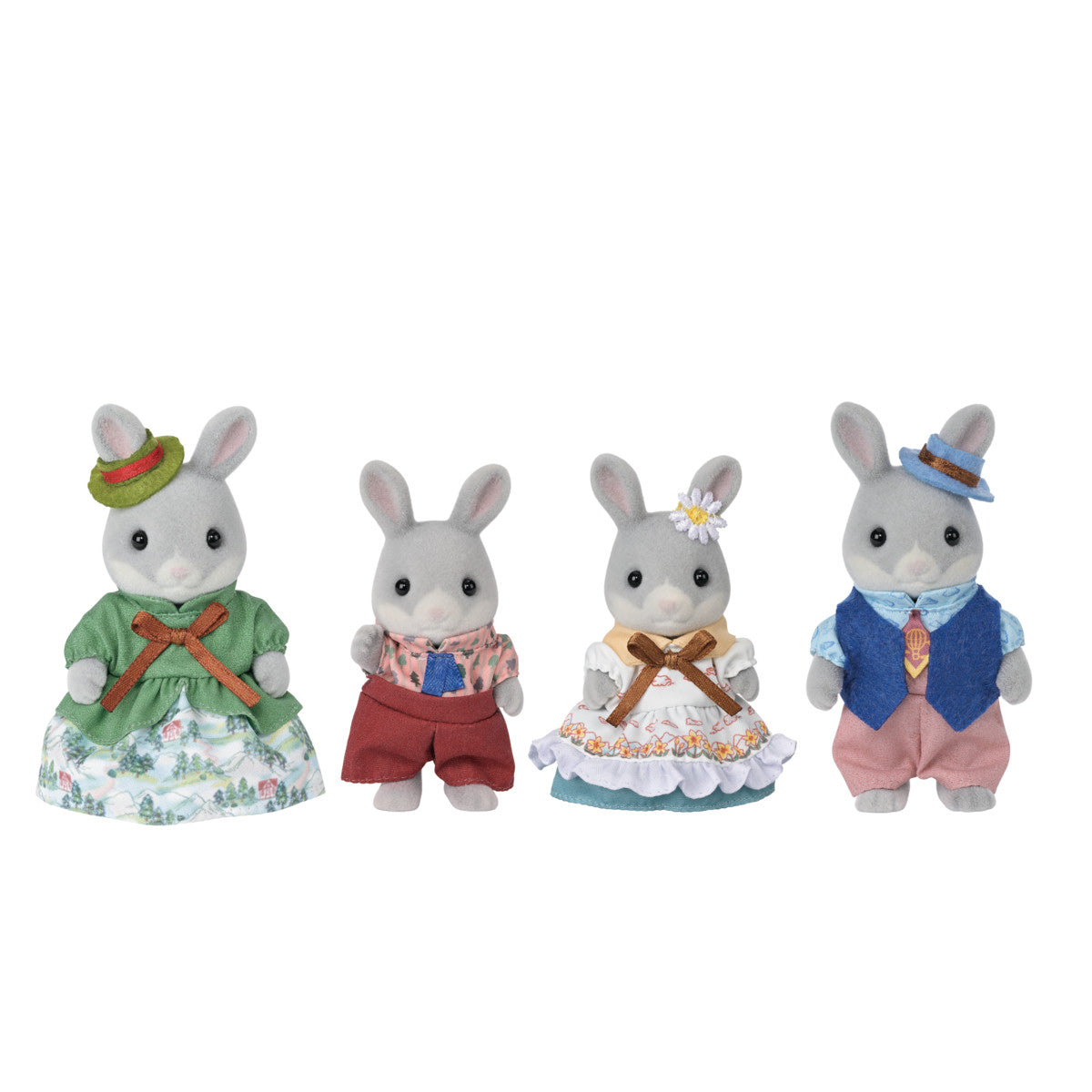 Calico Critters Cottontail Rabbit Family Collectible Doll Figures