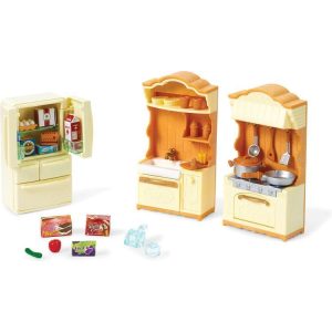 Calico Critters Kitchen Playset. Dollhouse Furniture and Accessories