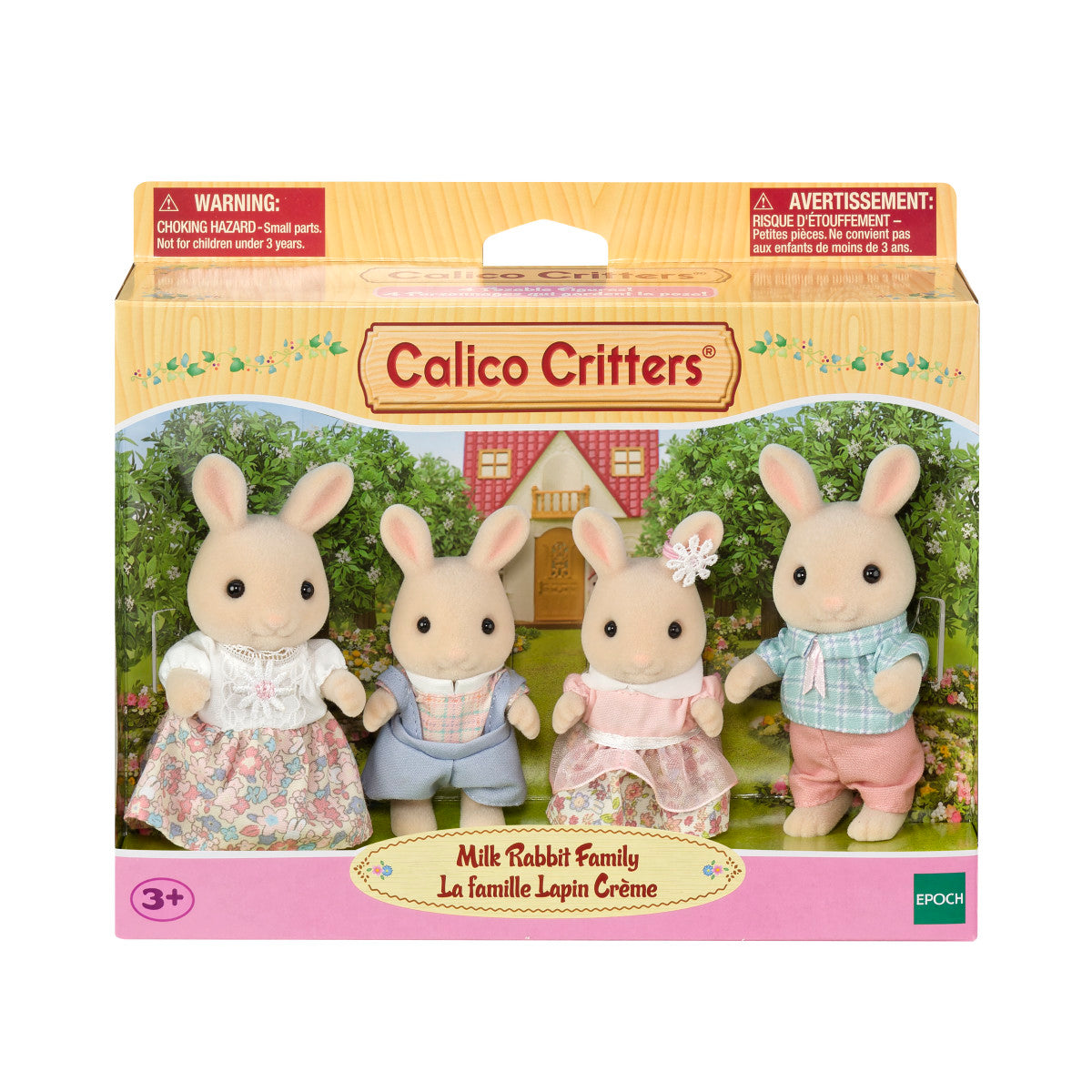 Calico Critters Milk Rabbit Family Collectible Doll Figures - Image 2