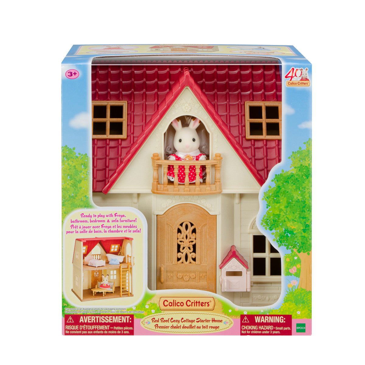 Calico Critters Red Roof Cozy Cottage Playset - Image 2