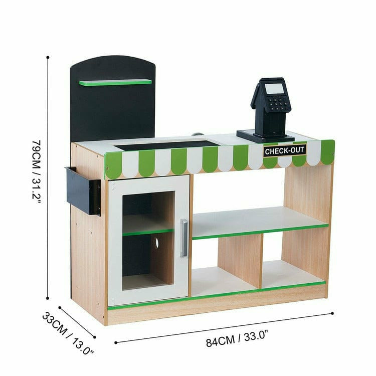 Cashier Austin Play Market Stand - Green / Wood - Image 9