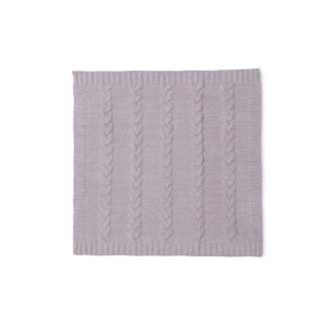 CozyChic Braided Cable Receiving Blanket - Heathered Almond-Sandstone