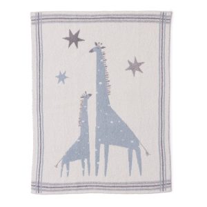 CozyChic Giraffe Stroller Blanket - Raindrop Multi