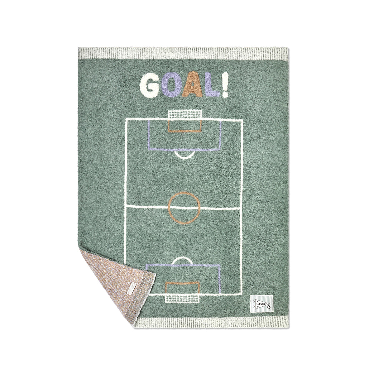 CozyChic® Goal! Stroller Blanket. Sage Green Multi - Image 3