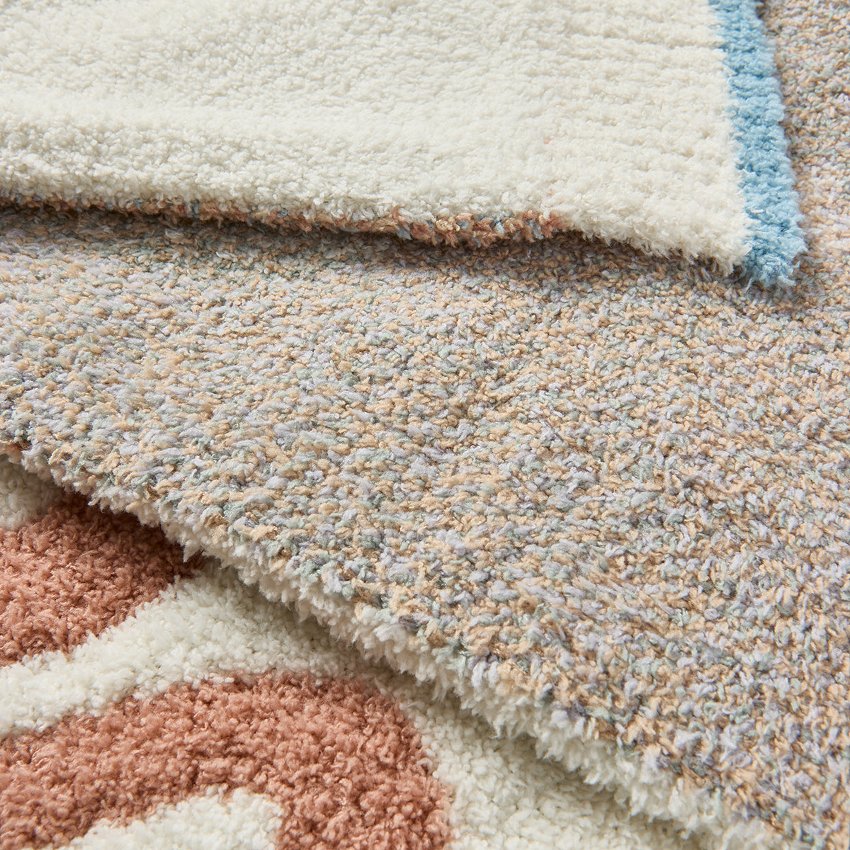 CozyChic® Number Stroller Blanket. Honeycomb Multi - Image 2