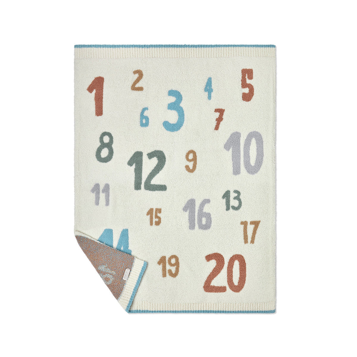 CozyChic® Number Stroller Blanket. Honeycomb Multi - Image 3
