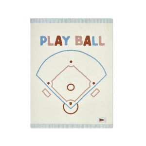 CozyChic® Play Ball Stroller Blanket. Cream Multi