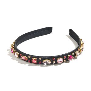 Crown Gems Kids' Headband - Black
