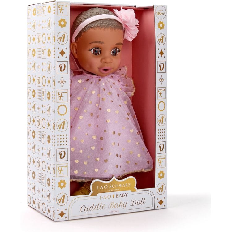 Cuddle Baby Doll 14-Inches - Dark Brown Hair - Image 6