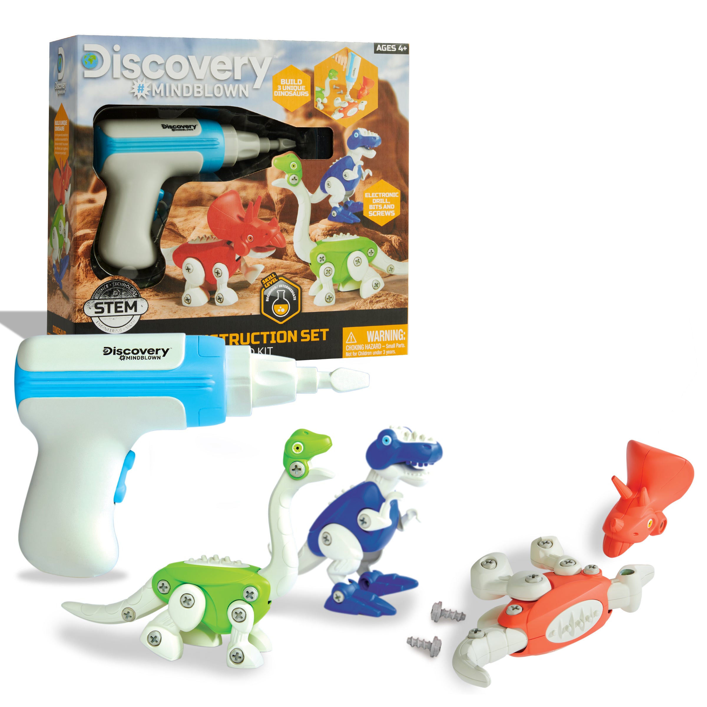 Dinosaur Construction Action Model Build Kit - 90 Pieces