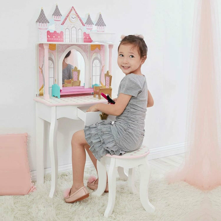 Dreamland Castle Play Vanity Set - White / Pink - Image 2