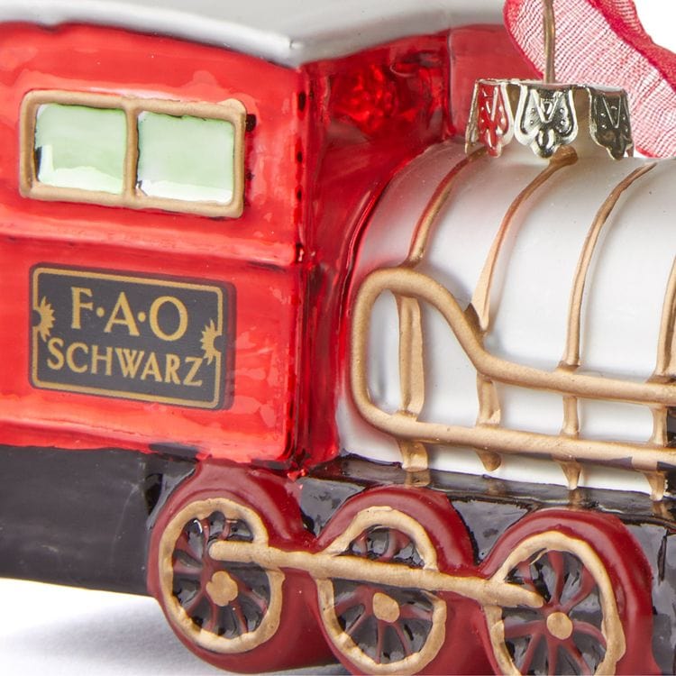 FAO Schwarz Train Glass Ornament - Image 4