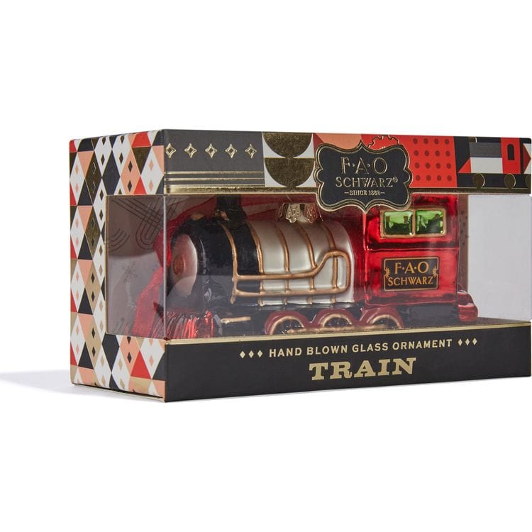 FAO Schwarz Train Glass Ornament - Image 5
