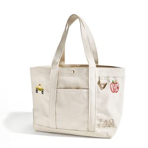 FAO x BaubleBar Medium Tote Bag - Neutral