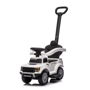Ford Raptor 3-in-1 Push Ride On Toy Car - White