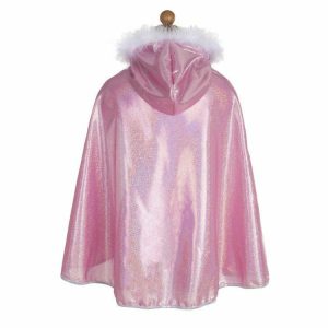 Glitter Princess Cape Pink Size 4-6