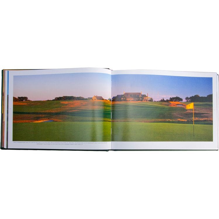 Golf Courses: Fairways of the World Book in Green Bonded Leather - Image 4