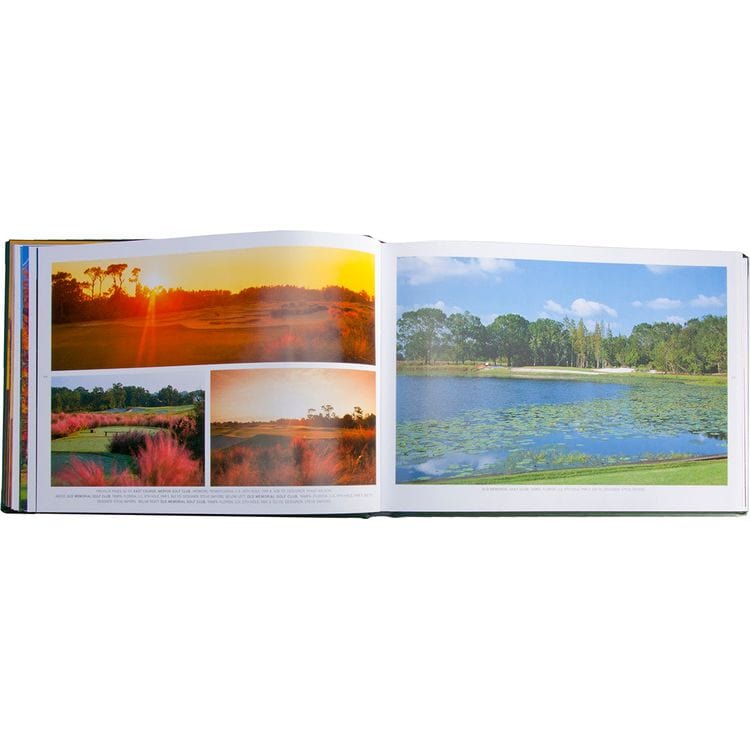 Golf Courses: Fairways of the World Book in Green Bonded Leather - Image 5